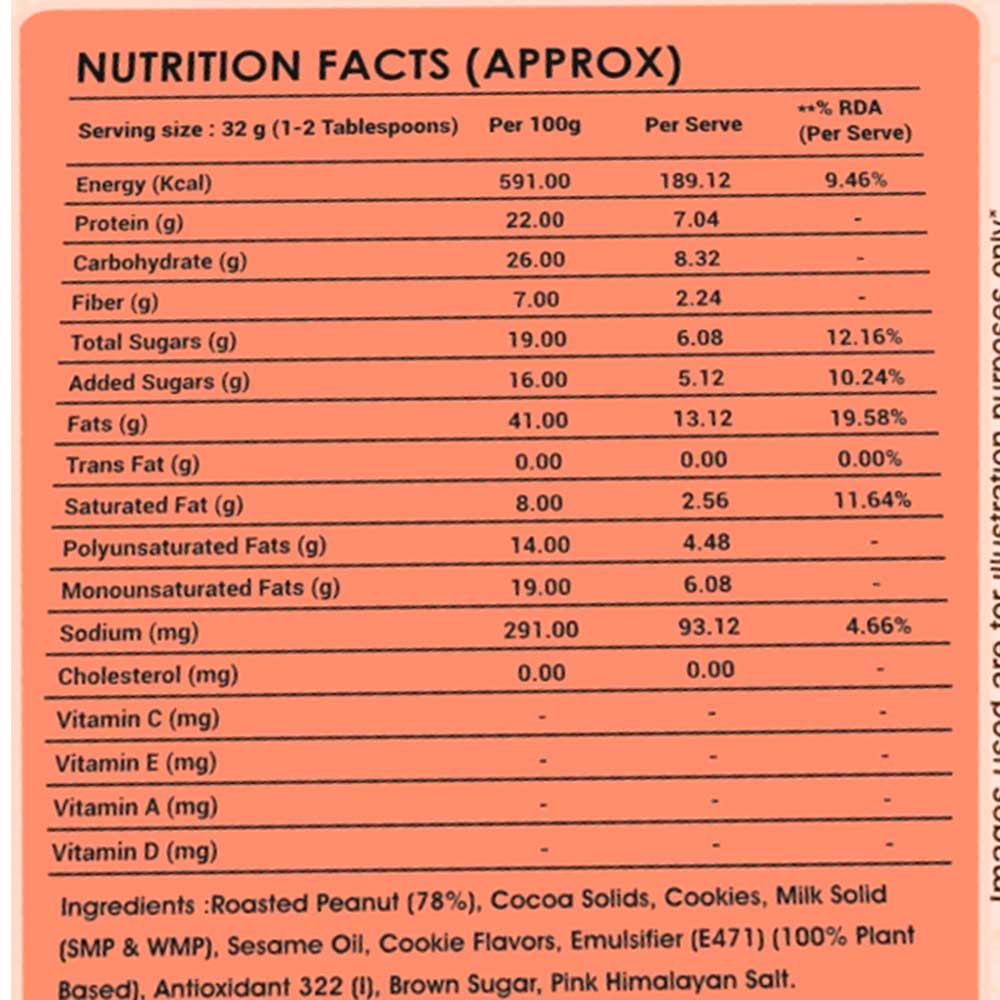 3 - Ketones Peanut Butter,  1 kg  Cream & Cookies 