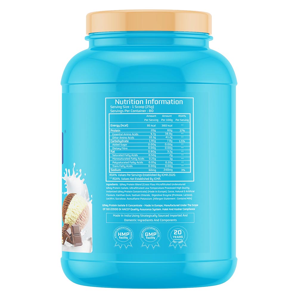 2 - Myfitness 100% WHEY-H2O,  4.4 lb  Chocolate Fusion 