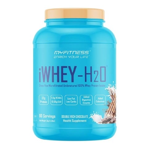 1 - Myfitness iWHEY- H2O,  4.4 lb  Double Rich Chocolate 