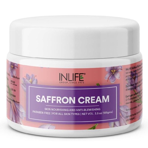 6 - INLIFE Saffron Cream,  100 g  for All Skin Types 