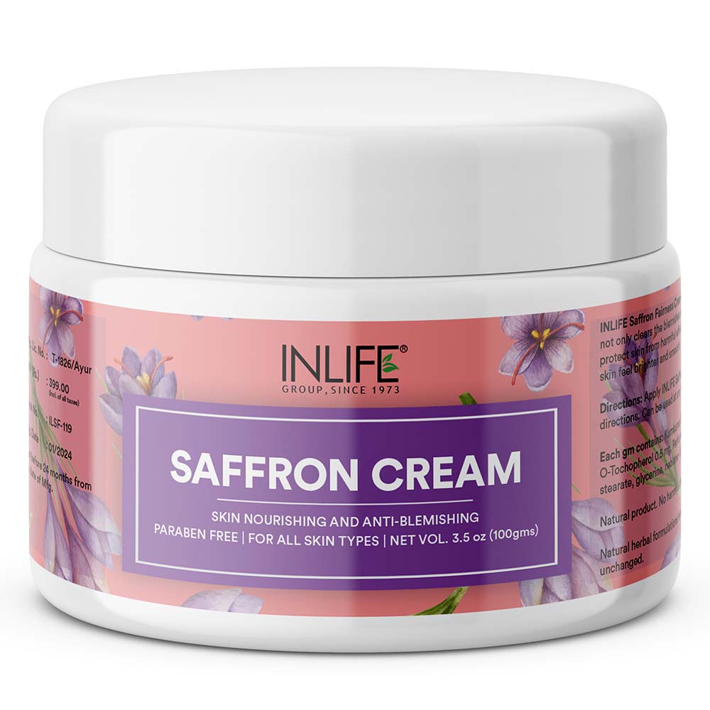 6 - INLIFE Saffron Cream,  100 g  for All Skin Types 