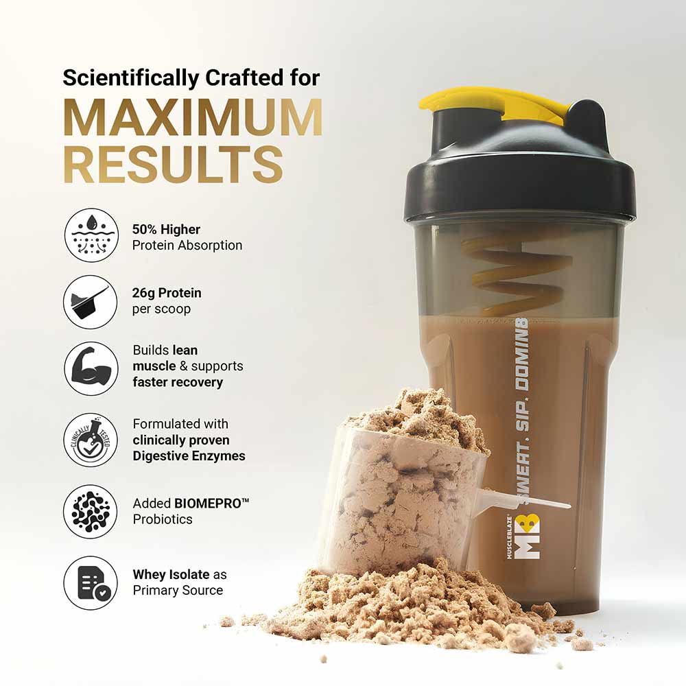 8 - MuscleBlaze Biozyme Gold 100% Whey,  4.4 lb  Double Rich Chocolate