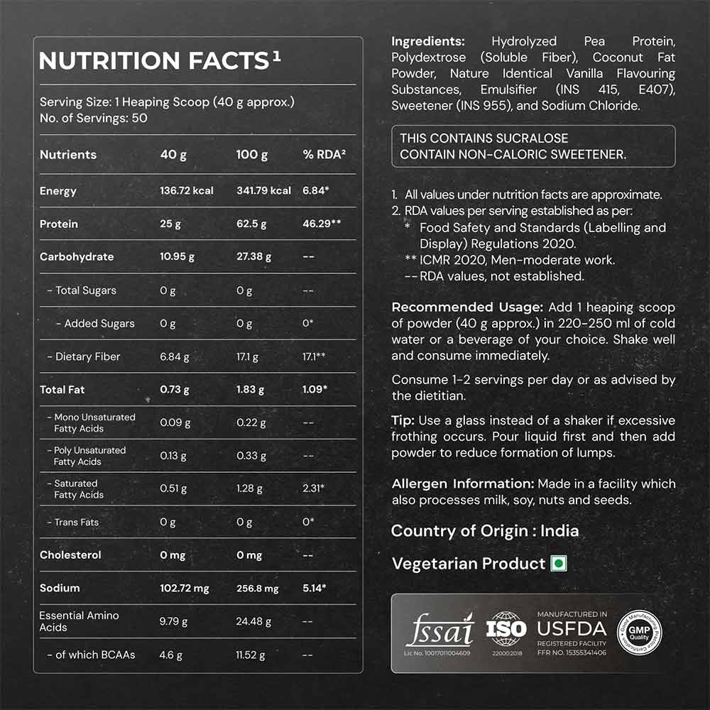 5 - Nutrabay Gold Pea Protein,  4.4 lb  French Vanilla 