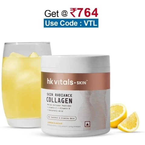HealthKart HK Vitals Skin Radiance Collagen, 200 g Mango