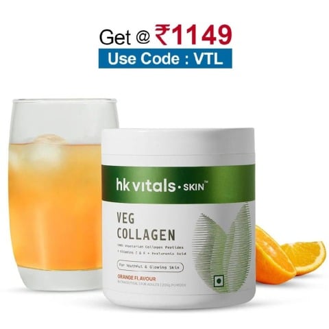 HealthKart HK Vitals Skin Radiance Collagen,  200 g  Orange - Veg 