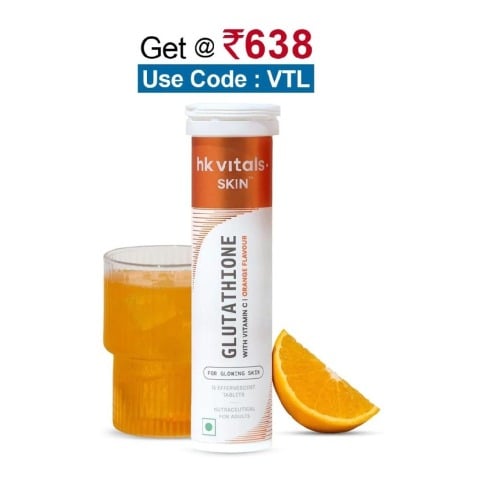 HealthKart HK Vitals Glutathione Effervescent,  Orange  15 tablet(s) 