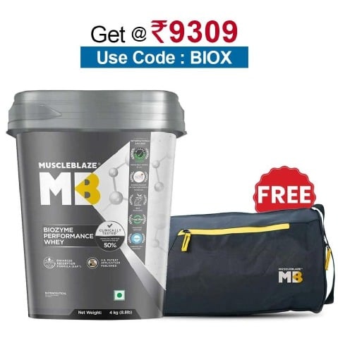 MuscleBlaze Biozyme Performance Whey,  8.8 lb  Chocolate Peanut Butter 