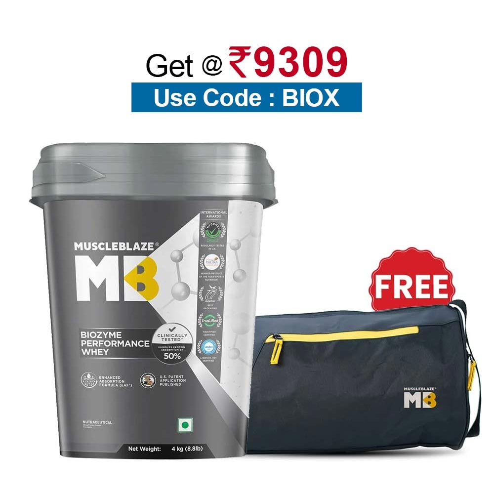 MuscleBlaze Biozyme Performance Whey,  8.8 lb  Chocolate Peanut Butter 