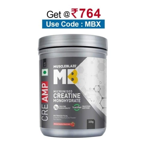 MuscleBlaze Creatine Monohydrate CreAMP,  Watermelon Kool Aid  0.71 lb 