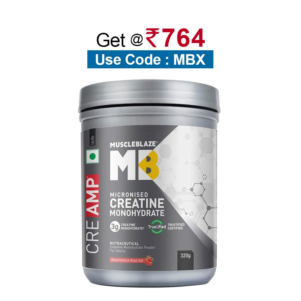 MuscleBlaze Creatine Monohydrate CreAMP,  Watermelon Kool Aid  0.71 lb 