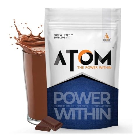1 - AS-IT-IS Nutrition ATOM Weight Gainer,  2.2 lb  Double Rich Chocolate 