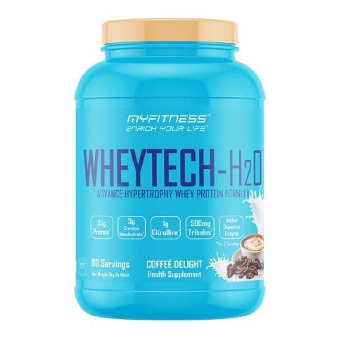 1 - Myfitness Wheytech-H2O,  4.4 lb  Coffee Delight 