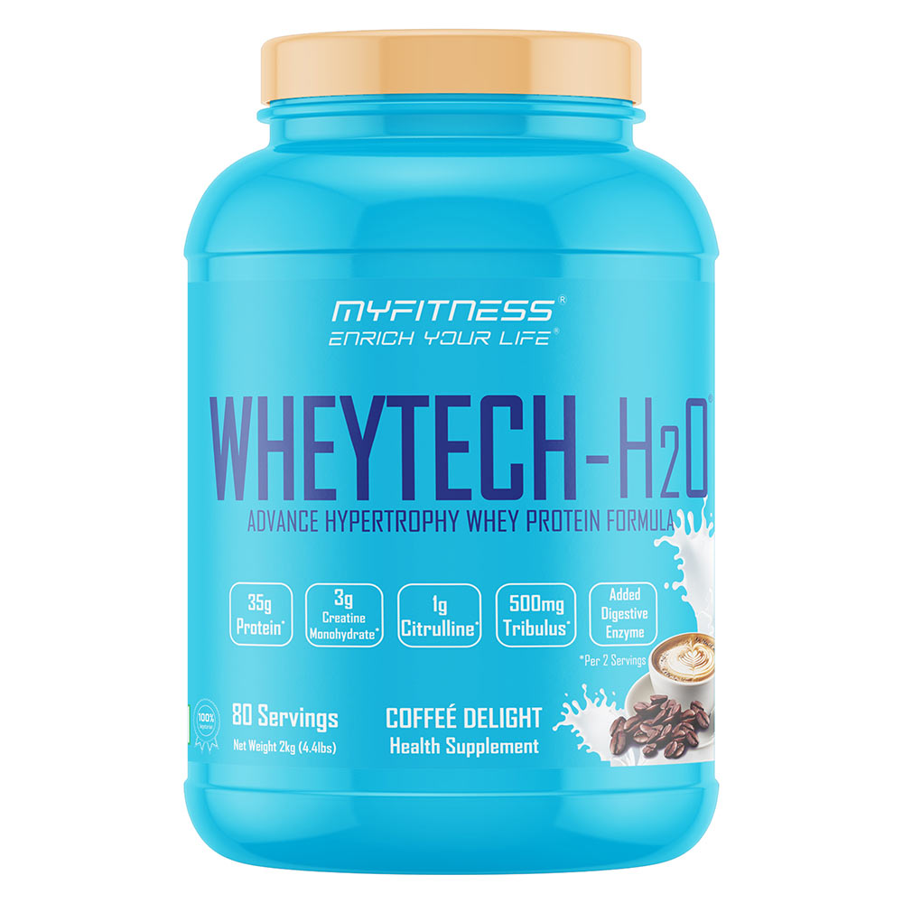 1 - Myfitness Wheytech-H2O,  4.4 lb  Coffee Delight 