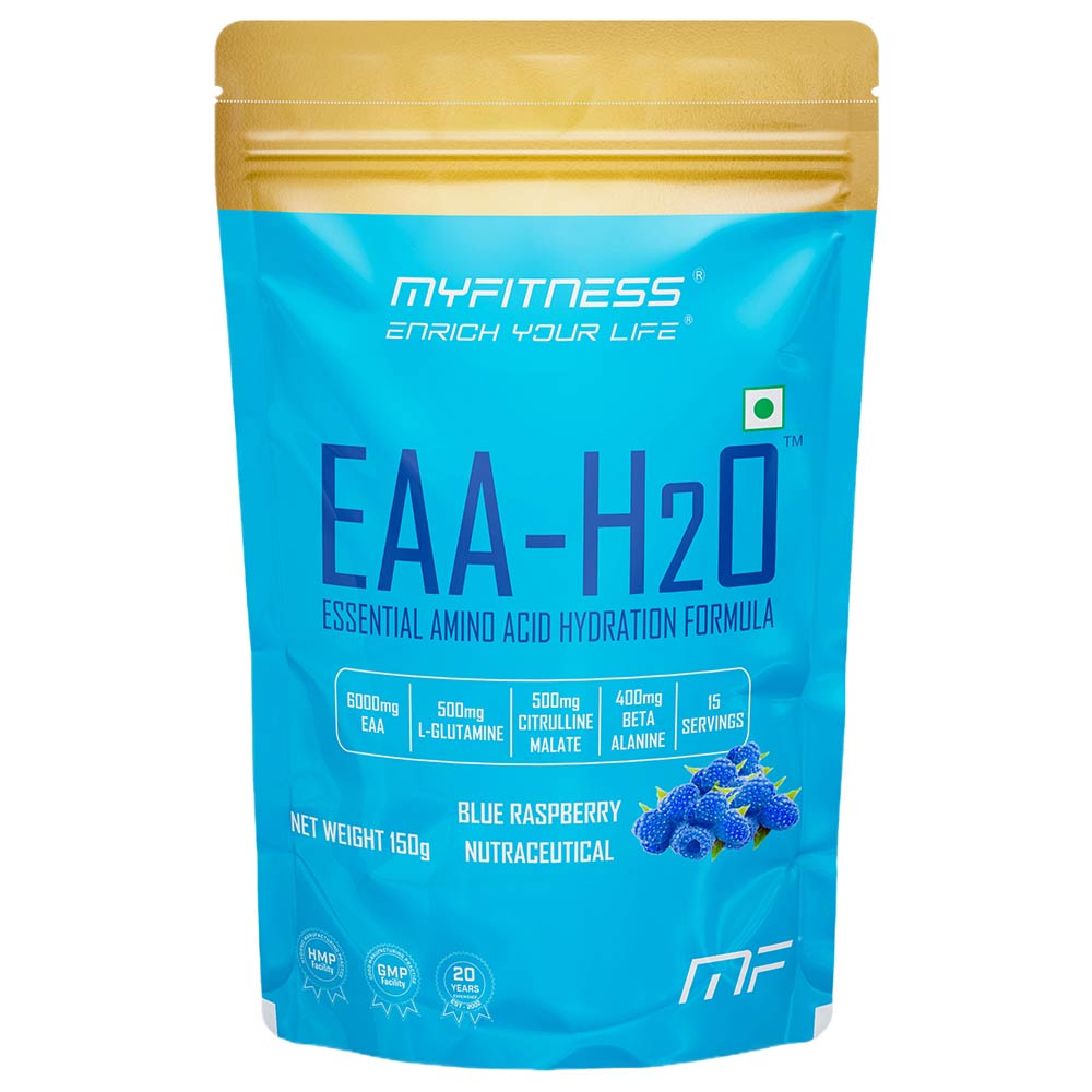 1 - Myfitness EAA-H2O,  Blue Raspberry  0.33 lb  15 Servings 