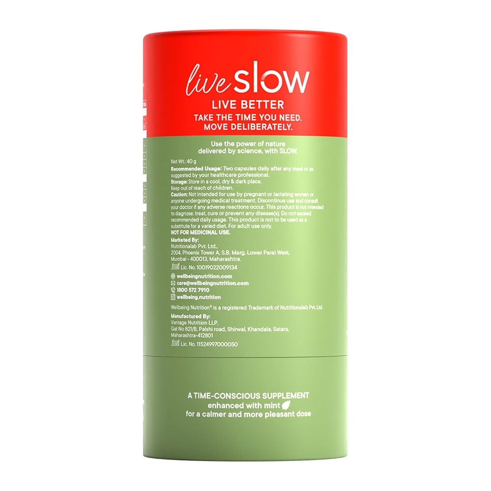 2 - Wellbeing Nutrition Slow Burn,  60 capsules  Unflavoured (Capsimax,CLA & Garcinia Cambogia) 