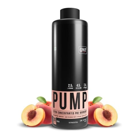 1 - QNT Pump Extra Concentrated Liquid Pre- Workout,  450 ml  Peach 