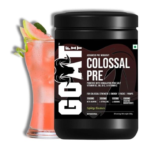 1 - G.O.A.T Fit Colossal Pre Advanced Pre Workout,  0.79 lb  Spicy Guava 