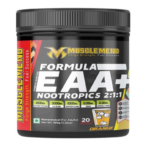 1 - Musclemend Formula EAA + Nootropics 2:1:1,  Orange  0.22 lb  20 Servings 