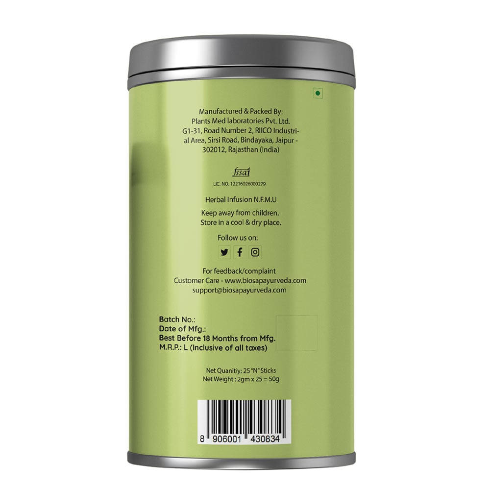 2 - BIOSAP CoolDetox,  Coriander Mint Ginger  25 Stick(s) 