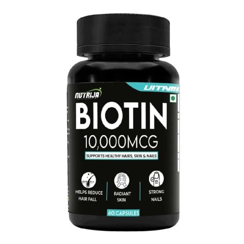 1 - NutriJa Biotin 10000mcg,  60 capsules  Unflavoured 