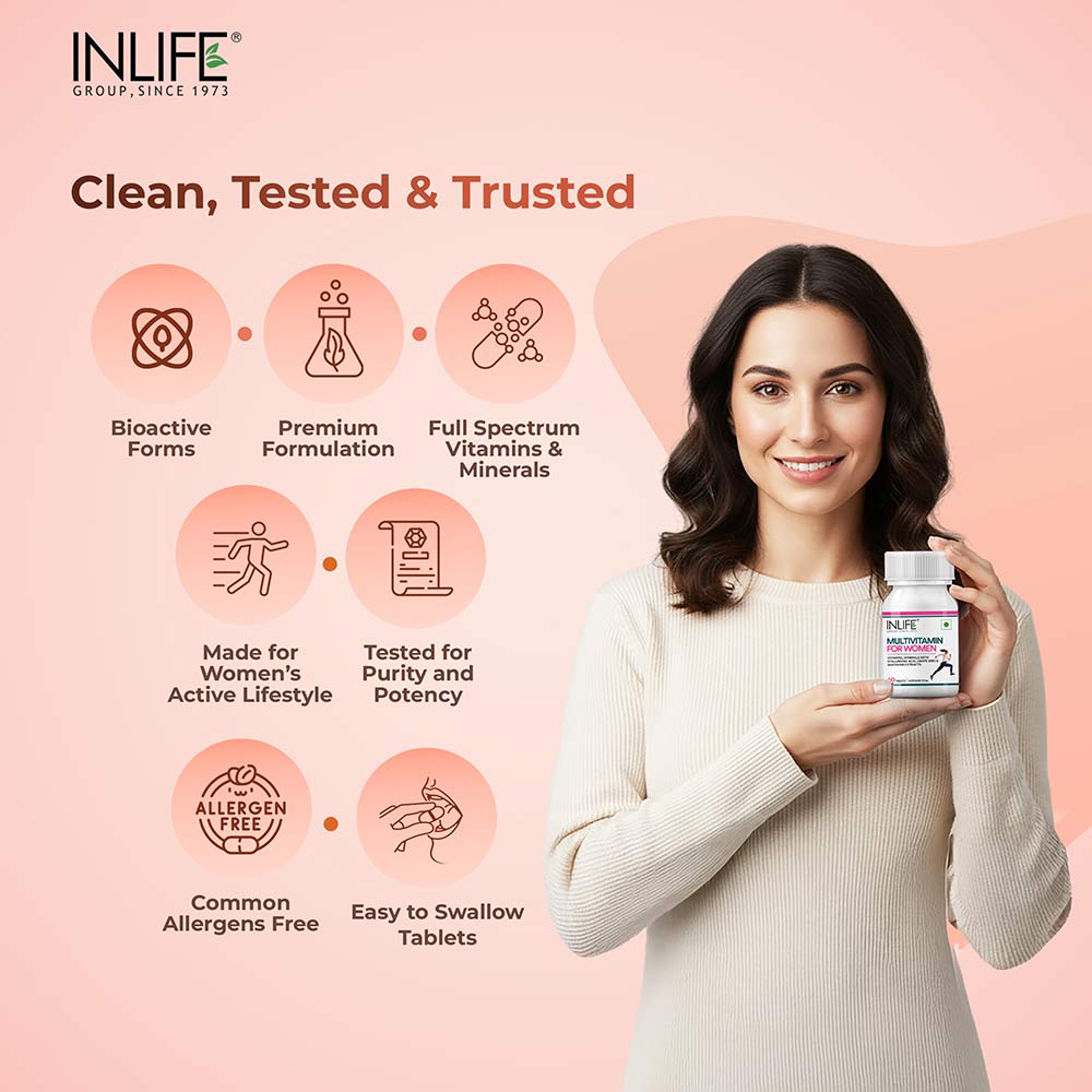 8 - INLIFE Multivitamin for Women,  60 tablet(s)  Unflavoured 