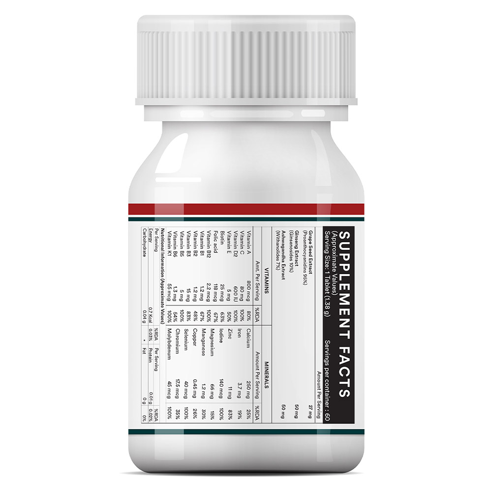 10 - INLIFE Multivitamin for Men,  60 tablet(s)  Unflavoured 