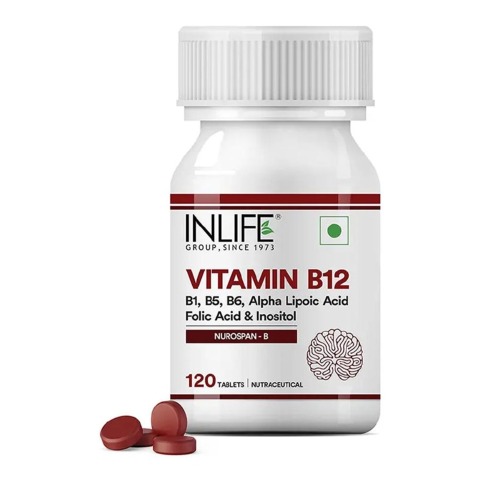 1 - INLIFE Vitamin B12,  120 tablet(s)  Unflavoured 