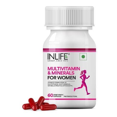 1 - INLIFE Multivitamins & Minerals Women,  60 capsules  Unflavoured 