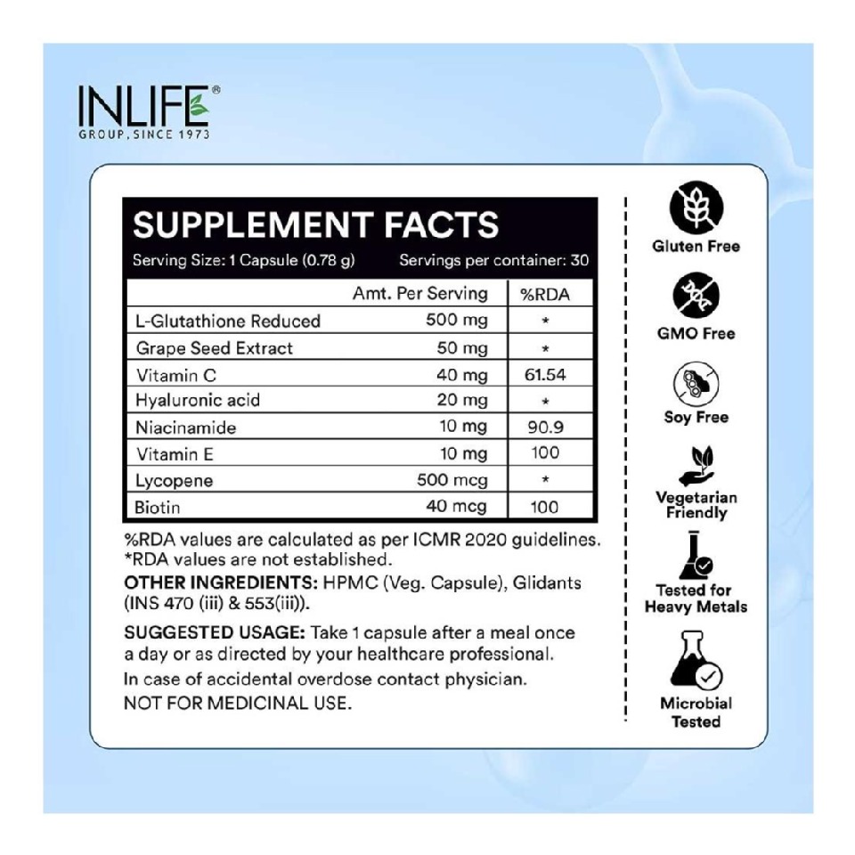 numbuzin glutathione Glutathione Reduced with Vitamin C, Milk Thistle at Best Price in India