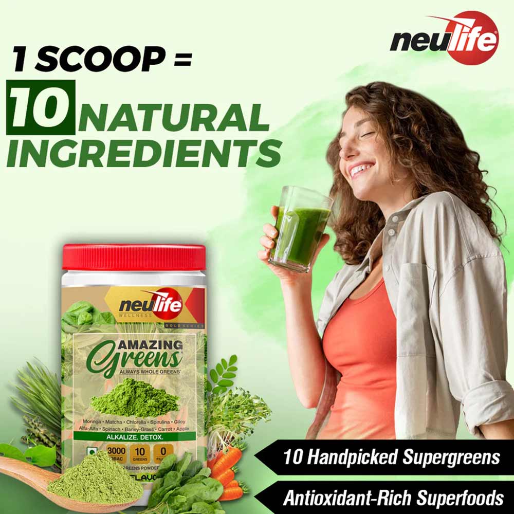 4 - Neulife Amazing Greens flavour Lime,  300 g 