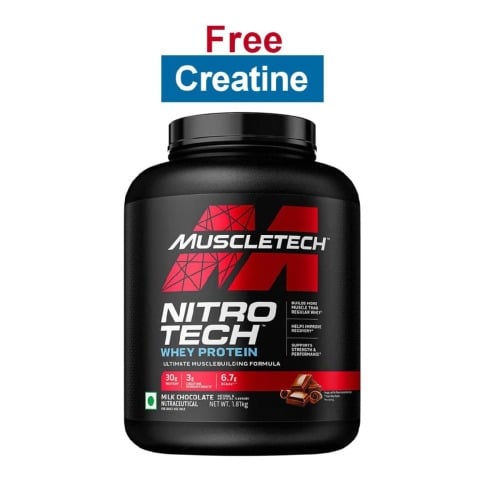 MuscleTech NitroTech Whey Protein,  4 lb  Milk Chocolate - India 