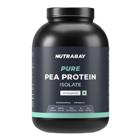 2 - Nutrabay Pure Pea Protein Isolate,  4.4 lb  Unflavoured 