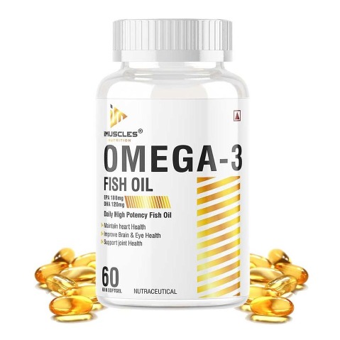 1 - iMuscles Nutrition Omega-3 Fish Oil,  60 softgels 