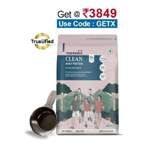 TrueBasics Clean Whey Protein (Isolate),  2.2 lb  Vanilla 