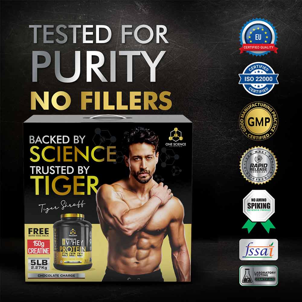 1 - One Science 100% Premium Whey Protein, 5 lb Chocolate Coconut - with Free 150g Creatine