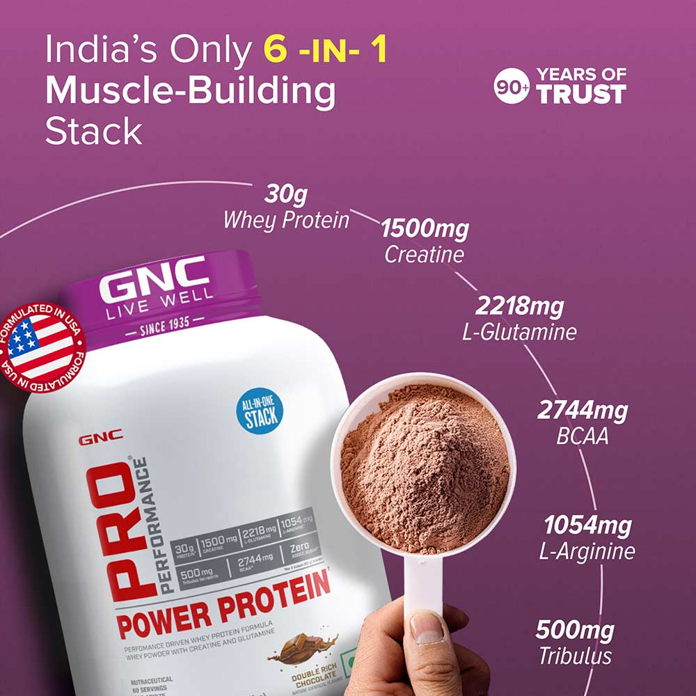 7 - GNC Pro Performance Power Protein,  2 lb  Double Rich Chocolate 
