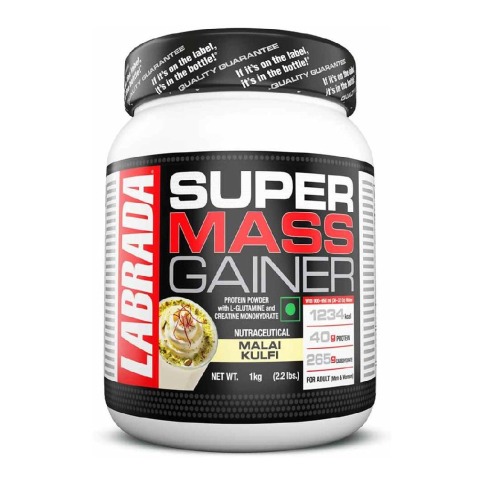 1 - Labrada Super Mass Gainer, 2.2 lb Malai Kulfi