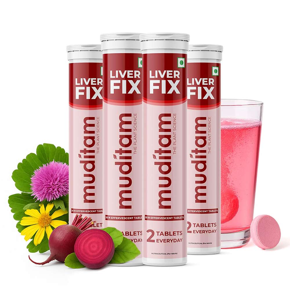 Muditam Liver Fix (Pack of 4), 20 tablet(s)