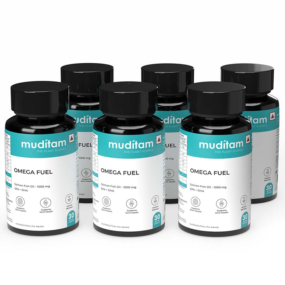 Muditam Omega Fuel (Pack of 6), 30 softgels-image-43