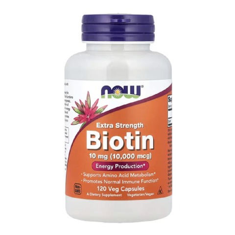 1 - Now Biotin 10 mg, 120 veggie capsule(s) Unflavoured