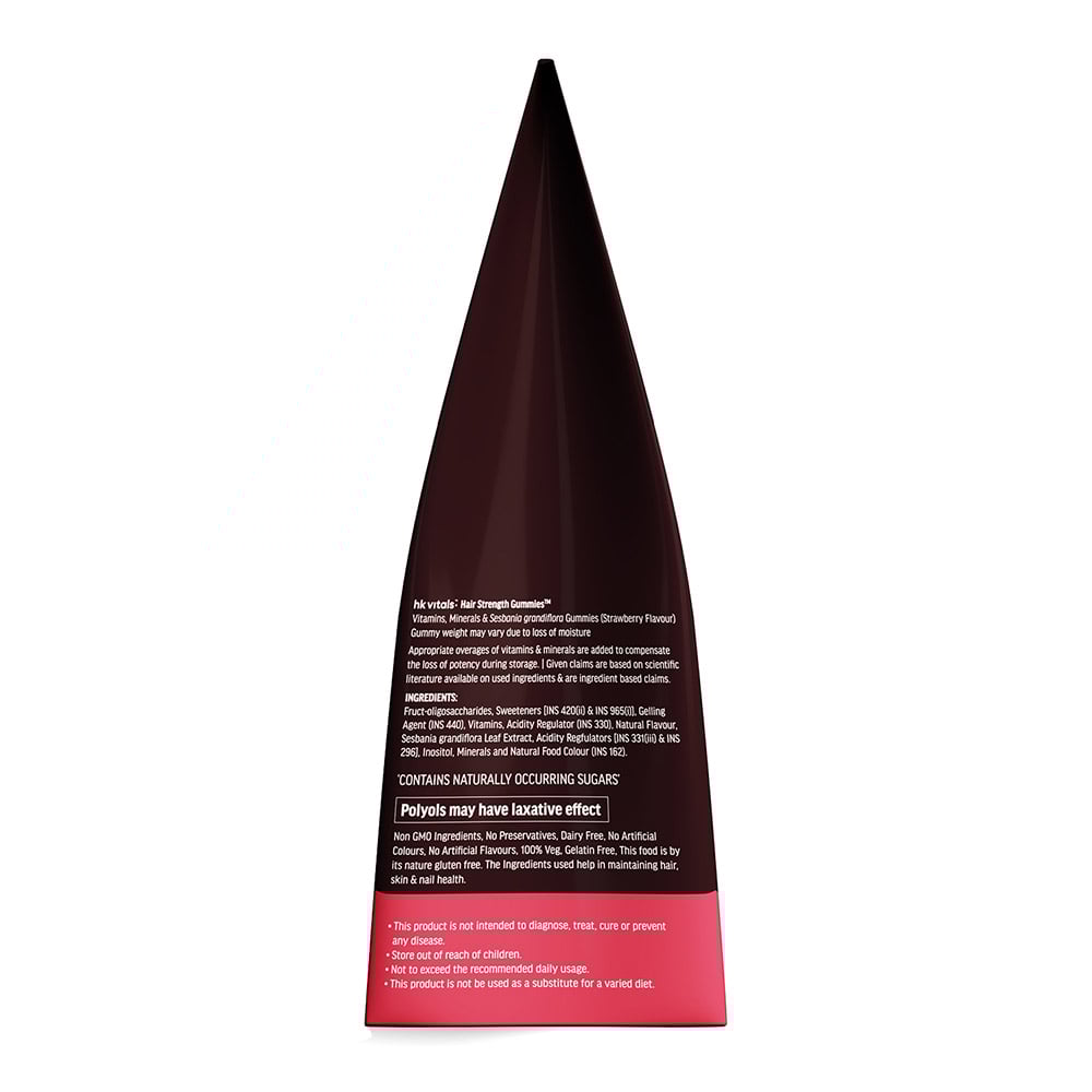1 - HK Vitals Hair Strength Gummies,  60 gummies  Strawberry
