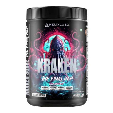 1 - Helixlabz Kraken The Final Rep Pre Workout,  0.79 lb  Berry Storm 
