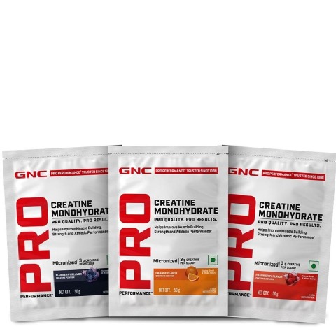 1 - GNC Pro Performance Creatine Monohydrate,  Assorted (Pack of 3)  0.11 lb 
