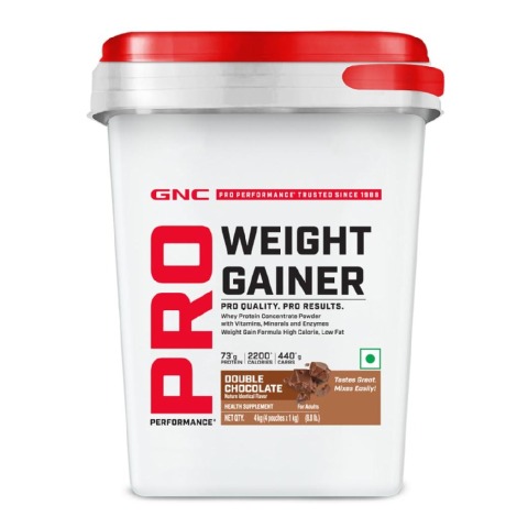 1 - GNC Pro Performance Weight Gainer,  8.8 lb  Double Chocolate 