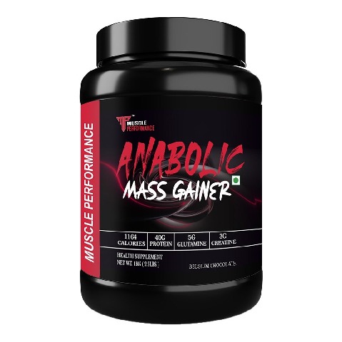 1 - Muscle Performance Anabolic Mass Gainer,  2.2 lb  Belgium Chocolate 