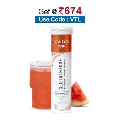 HealthKart HK Vitals Glutathione Effervescent, Watermelon 15 tablet(s)