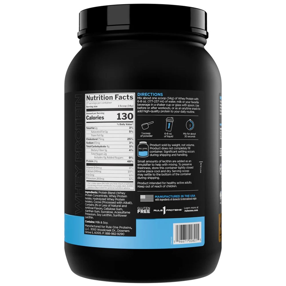 2 - Rule One 100% Whey Protein,  2.02 lb  Cafe Mocha 