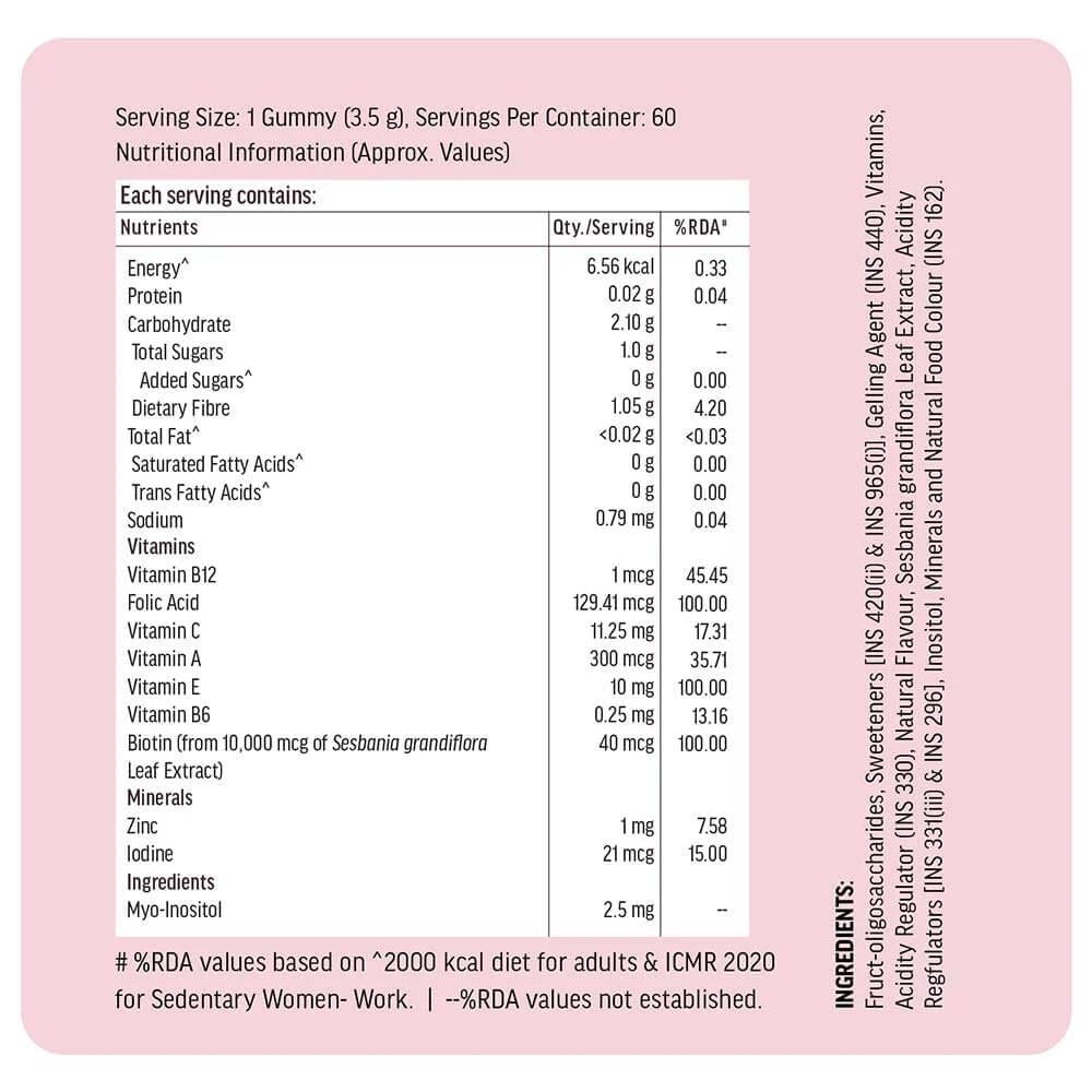 Hair Strength 60 Gummies Strawberry & 175 ml Shampoo Combo