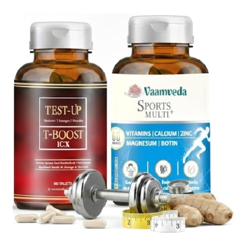 Vaamveda Sports Multi+ & Test-Up Natural Testo Boost Combo, 60 tablet(s) Unflavoured