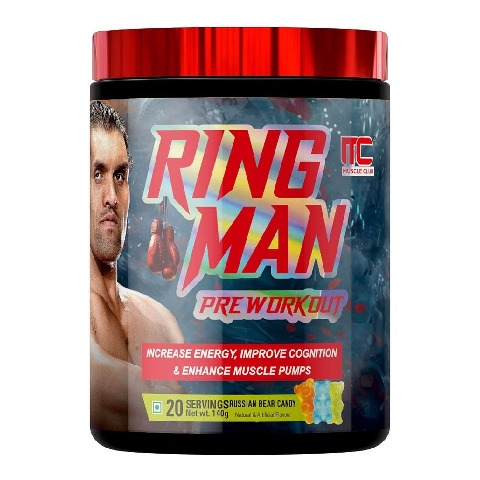 1 - Muscle Club Ring Man Pre-Workout,  0.31 lb  Russian Bear Candy 
